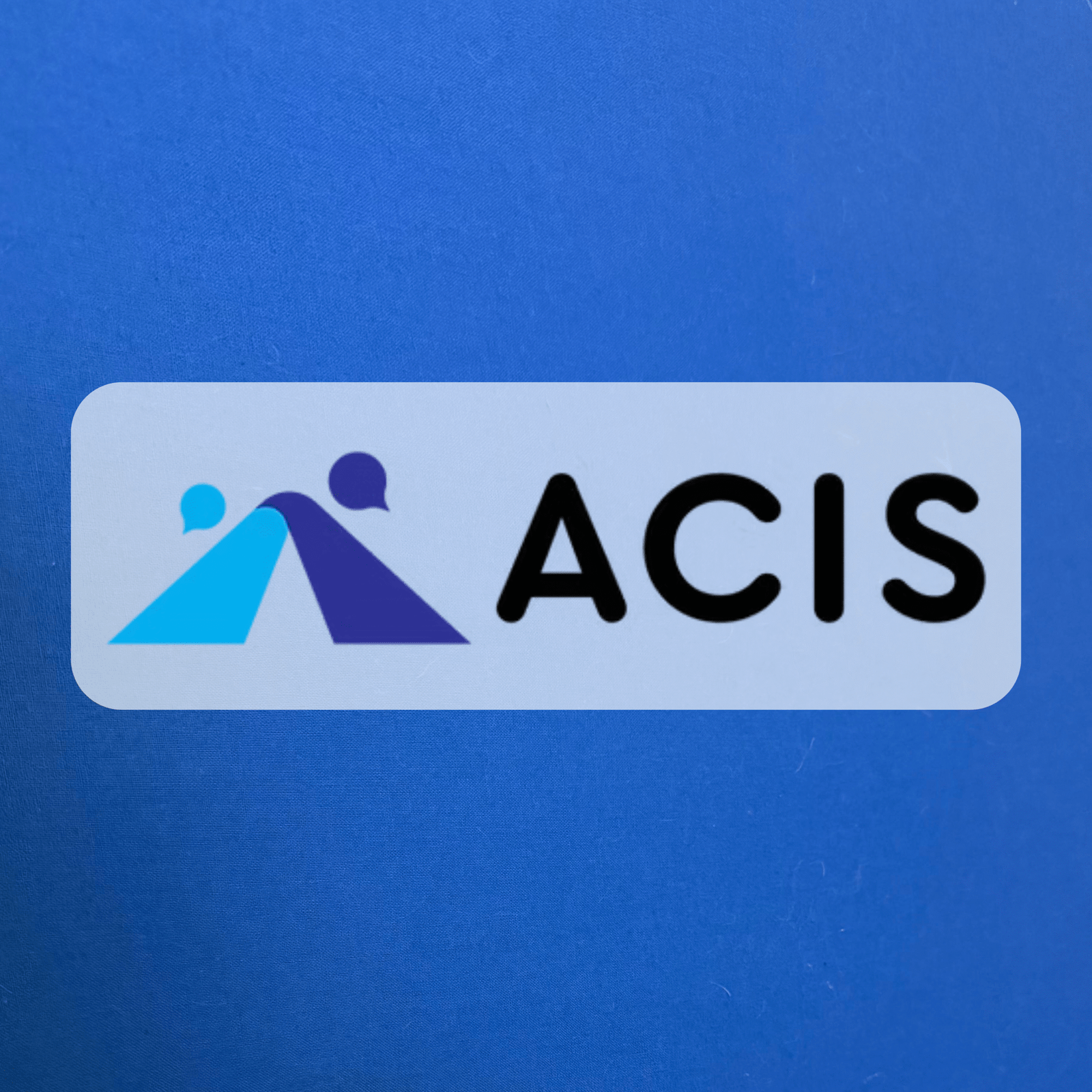 Acis Logo With Blue Back Ground